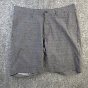 Travis Mathew Shorts 36 Gray Solid 9" Inseam Pockets Stretch Golf‎